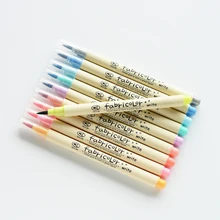 50 шт./партия 10 цветных кистей ручка каллиграфия рисунок маркер для надписей ручки канцелярские творческие принадлежности материал escolar EB805