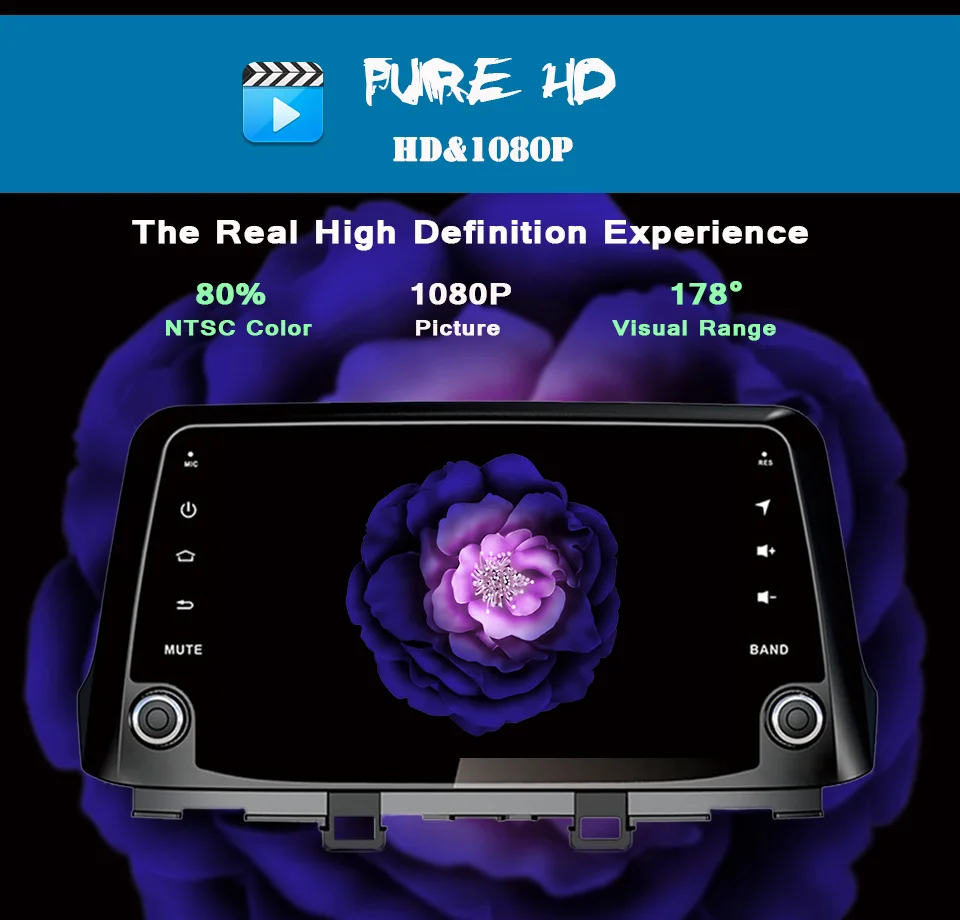 Clearance Auto Octa Core 4G+64G android 9.0 car Gps dvd for Hyundai Kona 2017 2018 Auto car radio video player gps navigation in dash 4