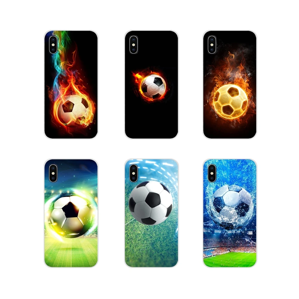 

For Xiaomi Redmi Note 6A MI8 Pro S2 A2 Lite Se MIx 1 Max 2 3 For Oneplus 3 6T Sport Hobby Fire Football Soccer Ball TPU Bag Case
