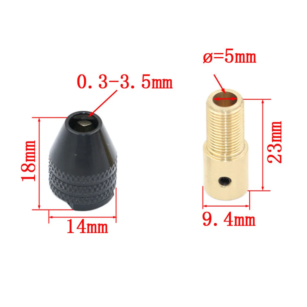 Electric motor shaft Mini Chuck Fixture Clamp 0.3-3.5mm Universal  Small Micro Electronic Drill Tools Set Chuck fixing device