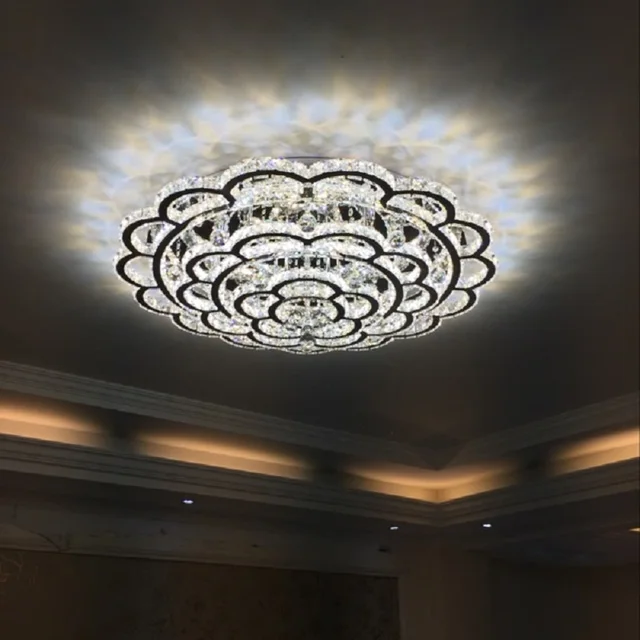 Re Crystal Led Ceiling Light For Living Room Lighting Fixture Re Crystal Led Ceiling Light For Living Room Lighting Fixture Remote Control Modern Lamp Home Bedroom