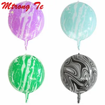

20pcs 22inch 4D Marble Latex Balloons Candy Color Ball Wedding Birthdays Party Decoration Kids Toys Air Globals Suppliers
