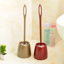 Инструмент для очистки двухцветный Ершик для туалета пластиковая длинная ручка с сердечком Базовая туалетная щетка многофункциональная туалетная щетка