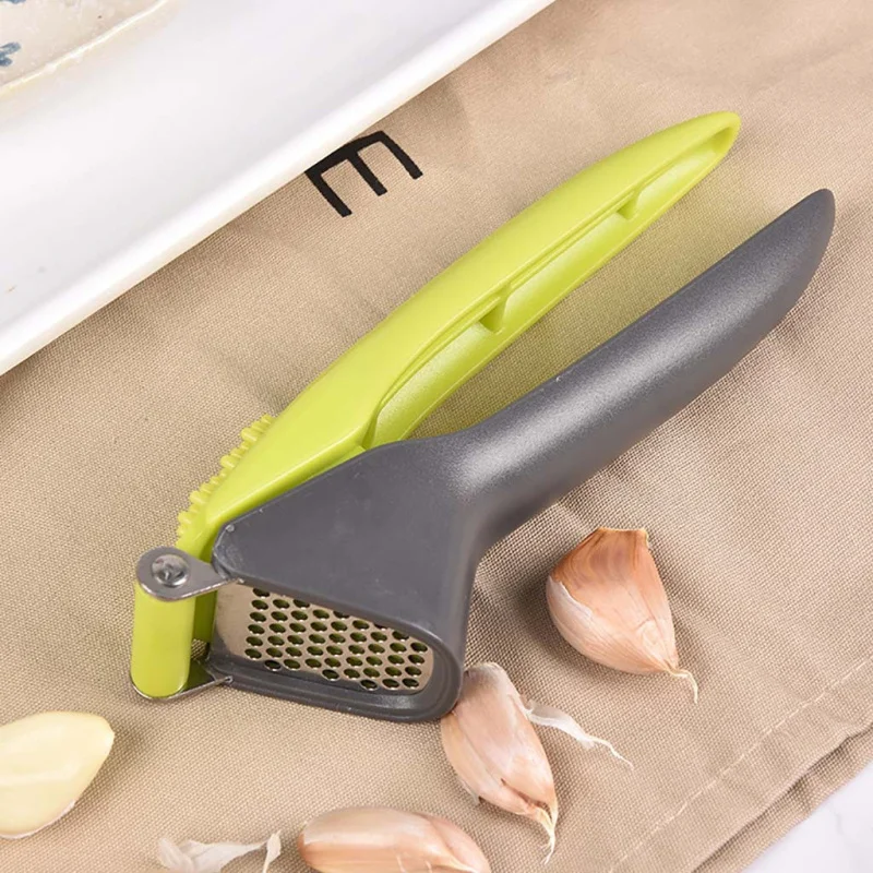 1pc Cooking Assistant Useful Household Supplies Kitchen Gadget Manual Garlic Crusher DIY Food Maker Labor-saving Garlic Presser