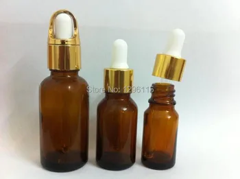 

100Pcs 30ml amber glass dropper bottle oil cosmetic containers