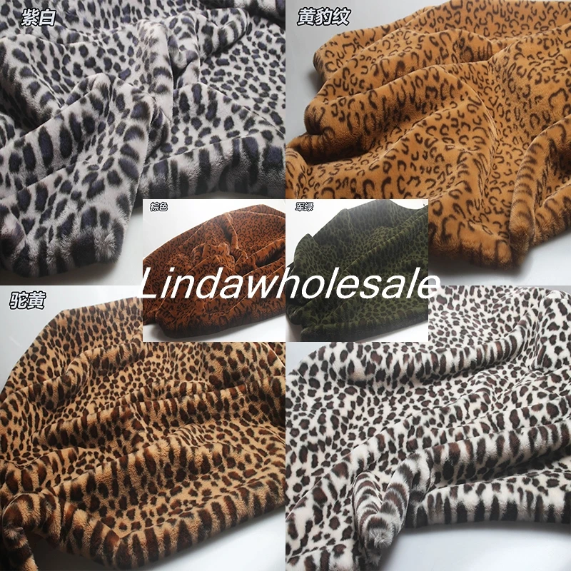 

Leopard pattern faux fur fabric,plush fur,Diy background curtain pillow tablecloth sofa cushion decoration material,160*50cm/pcs