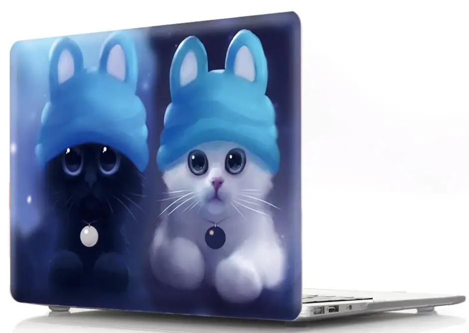 Cute Animal Printed Hard Shell Cover Case For Apple Macbook Air Pro Retina 11 12 13 15 Protective Bag Sleeve for Mac