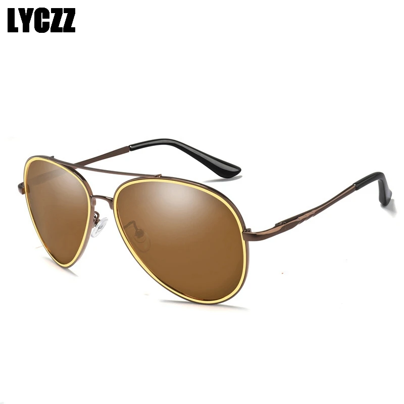 LYCZZ 2019 Anti-UV400 синий с поляризационным покрытием солнцезащитные очки мужские