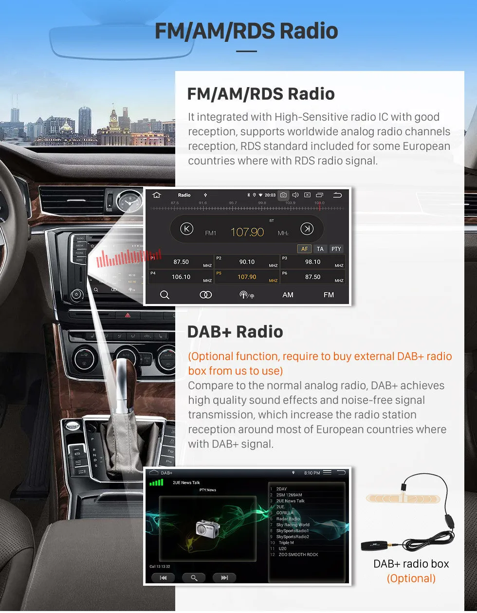 Clearance Seicane 9" Android 9.0 HD Car GPS Radio Player for 2004-2012 Mercedes Benz A W169 A150 A160 A170 A180 A200 with 4GB+32GB 6