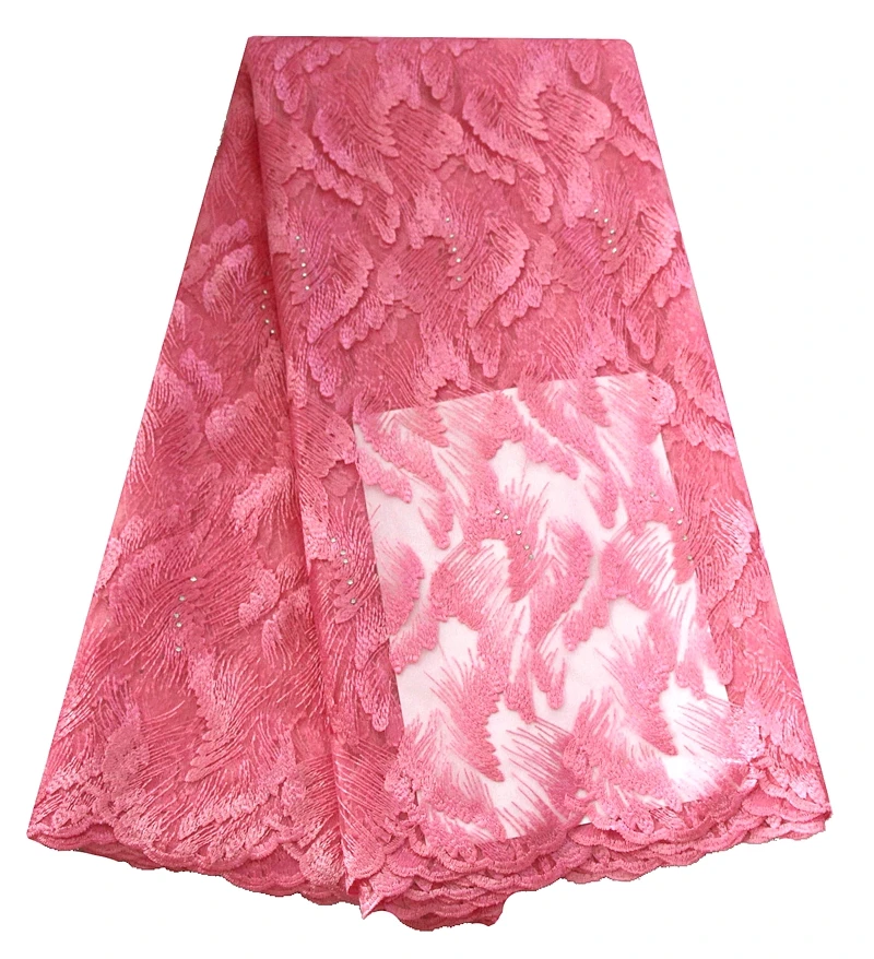Baby pink tulle lace