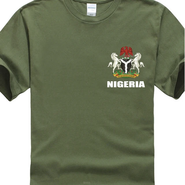 Nigeria Flag Nigeria Footballer Fan T Shirt Men Tee Shirt Tops Short