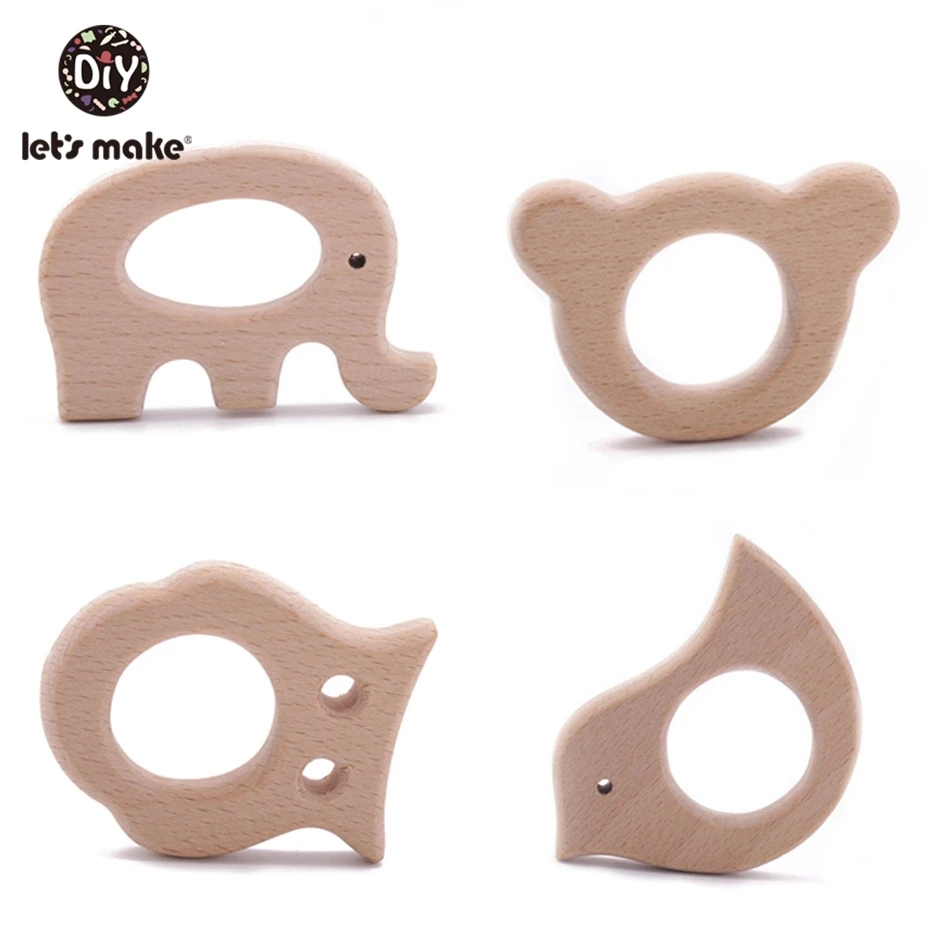 펜던트 나무 꽃 Teether 수제 DIY 액세서리, 딸랑이 젖니가 남 장난감, 20 개 만들자