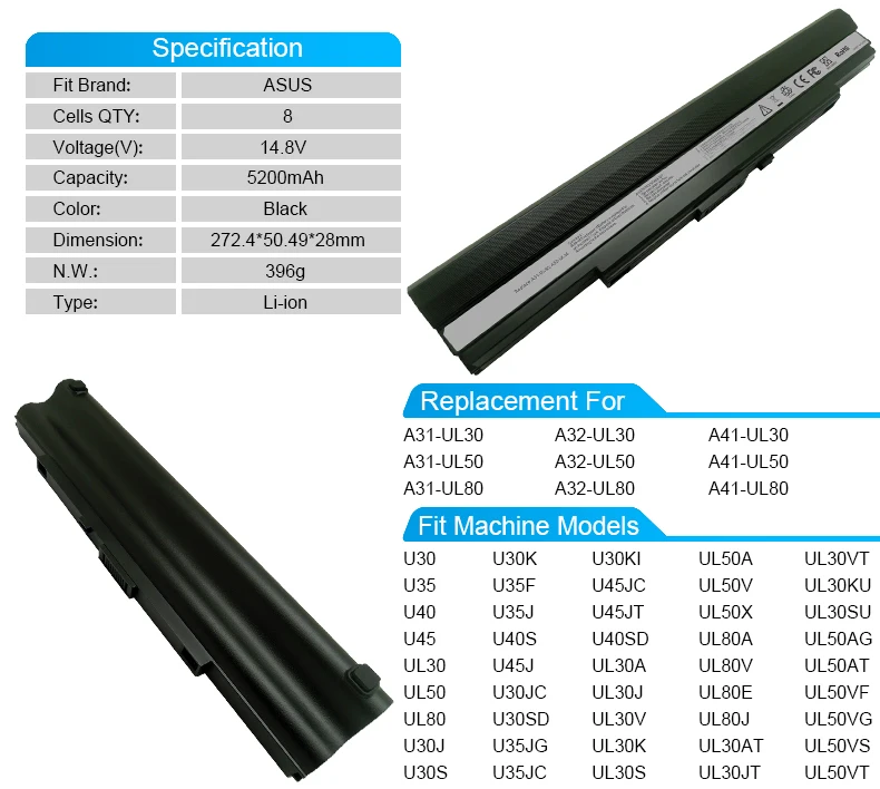 Asus ul30vt specifications comparison