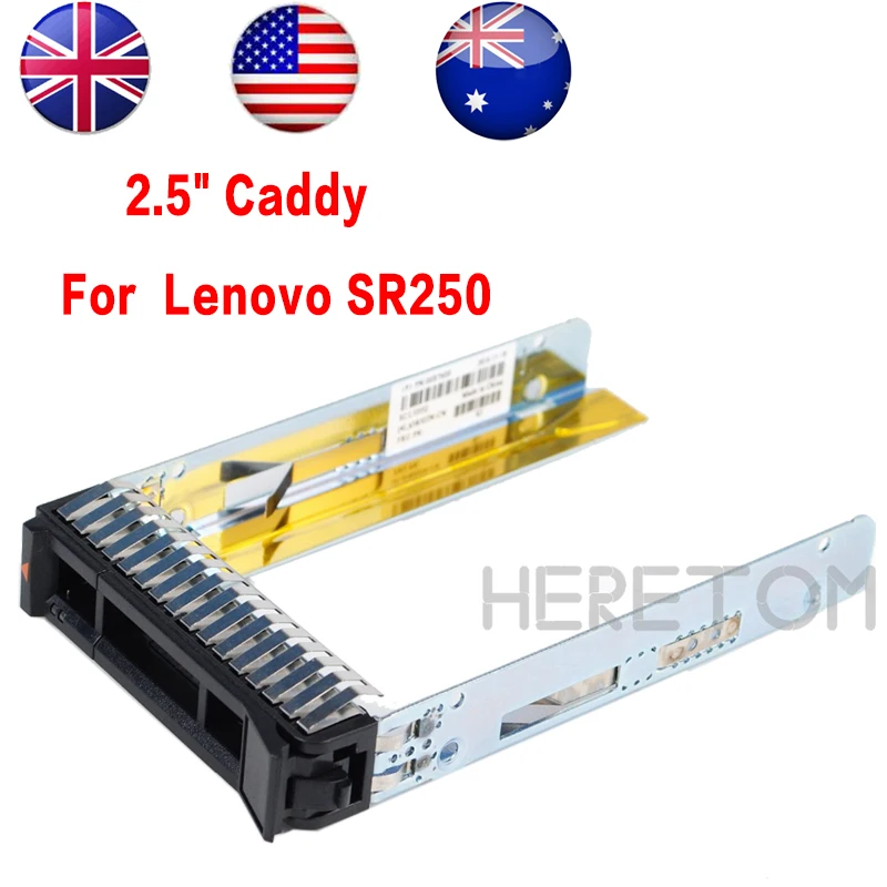 Heretom Новый 2 5 &quotSAS SATA жесткий диск Caddy лоток для Lenovo ThinkSystem SR250 стойка сервер Hdd