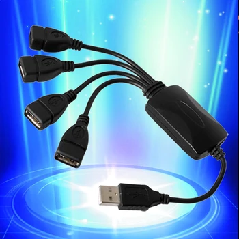 

NOYOKERE High Speed 4 Port Usb Charger Sharing Switch 2.0 Mini Cable Hub Spliter Adapter For Pc Laptop Notebook