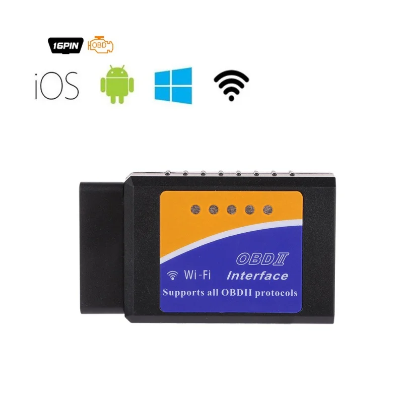 elm327 Wi-Fi OBD2 V1.5 Диагностический Автомобильный Автоматический сканер с лучшим чипом Elm 327 Wifi OBD подходит для IOS Android/iPhone Windows