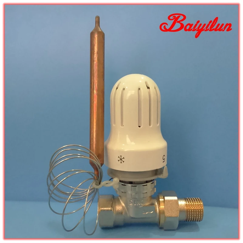 Energy saving thermostatic radiator straight valve;M30*1.5 Remote