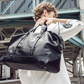 Borsa da uomo in pelle Borsa da viaggio di grande capacità Borsa a tracolla alla moda Borsone da viaggio maschile Tote Bag Borse a tracolla a tracolla casual
