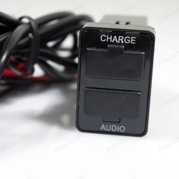 

Fit For Mitsubishi Auto 12v USB interface Audio input socket adapter Fast Charging Car Charger