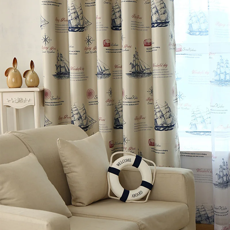 

Long Voyage Curtains for Living Room Cute Curtains for Kids Room Fresh Cartoon Windows Curtains for Boys Girls High Shading Rate