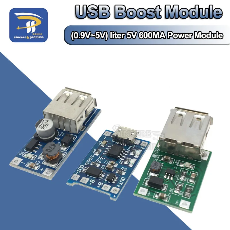 DC-DC Повышающий Модуль(0,9 в~ 5 В) мА повышающий преобразователь Повышающий Модуль USB Мобильная плата повышения мощности