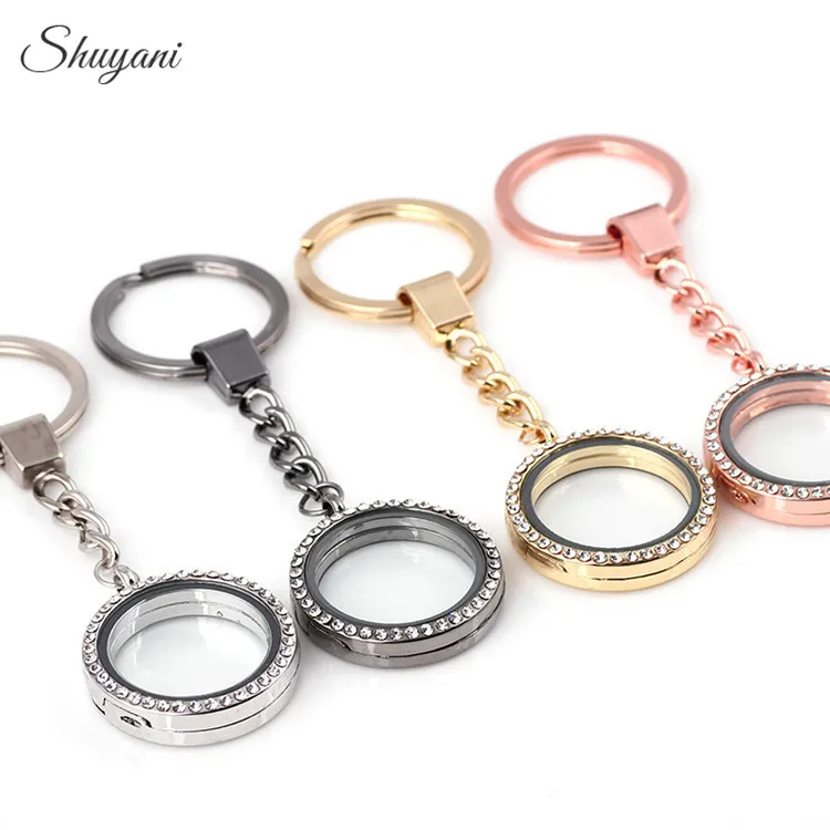 10pcs-lot-Free-Shipping-30mm-Floating-Locket-With-Keychains-Memory-Photo-Living-Rhinestone-Magnetic-Floating-Locket