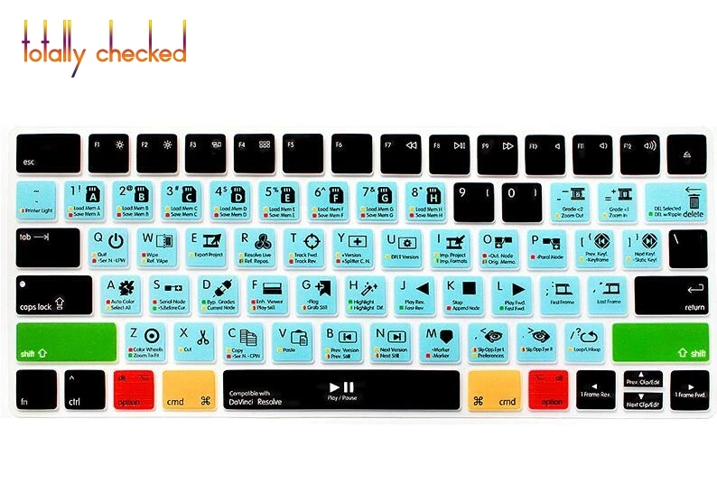 davinci resolve shortcuts list