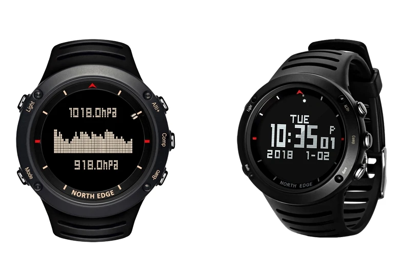 NORTH EDGE мужские спортивные цифровые часы для бега плавания спортивные часы альтиметр барометр компас термометр погода для мужчин