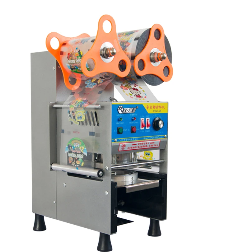 

Fully automatic desktop cup sealer plastic cup sealing machine Bubble peral Tea Cup Sealing Machine
