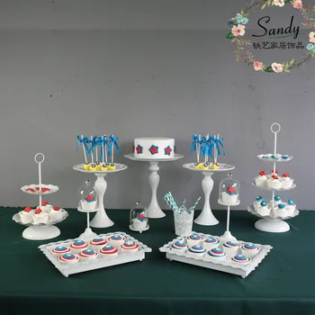 

11pcs/ 12pcs Cake stand / glass tops transparent lace tray / fruit plate / crystal dessert rack / pastry tray / shelf Dessert