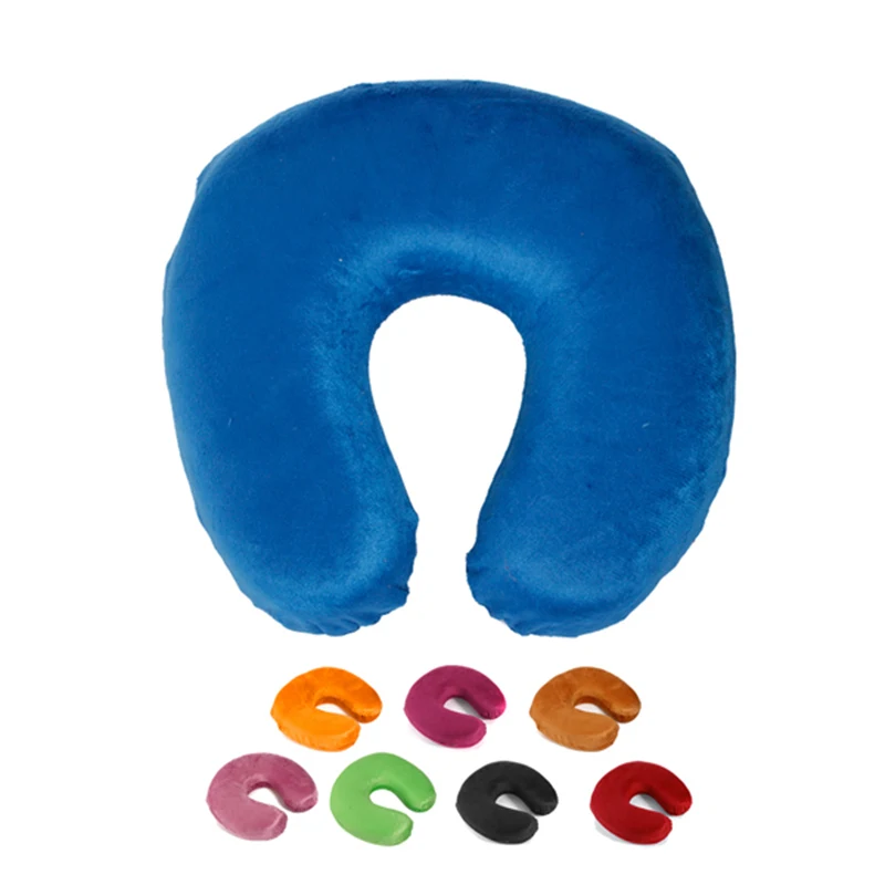 Fashion U Shape Memory Foam Pillow Neck Protect Headrest Car Flight