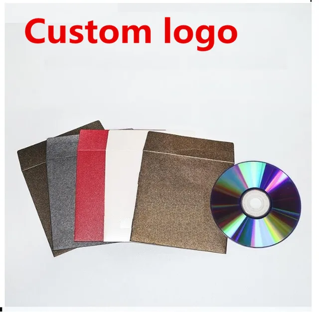 customize paper cd sleeves discs dvd packaging bag custom logo box customize paper