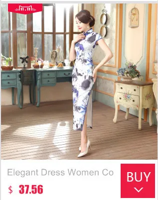 Китайский магазин одежды синий белый Cheongsam Китайский Qipao платья тонкий плотный короткий жаккардовый хлопок Cheongsam Поставки Оптовая Продажа XL