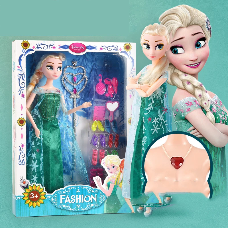 Disney Frozen Aisha princess doll Fairy Fantasy girl DIY toy handmade dress up Action body kun Toy Model For kids birthday gift