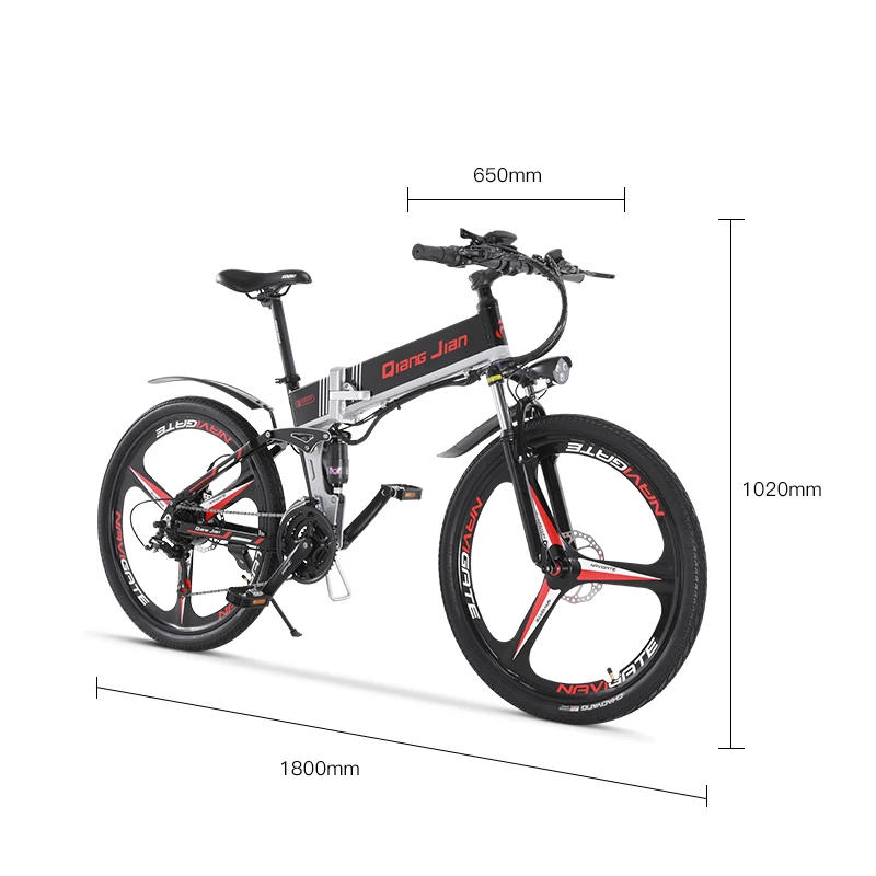 Складной двухколесный электрический скутер, горный велосипед, складной электрический велосипед 48 В 350 Вт/500 Вт для взрослых
