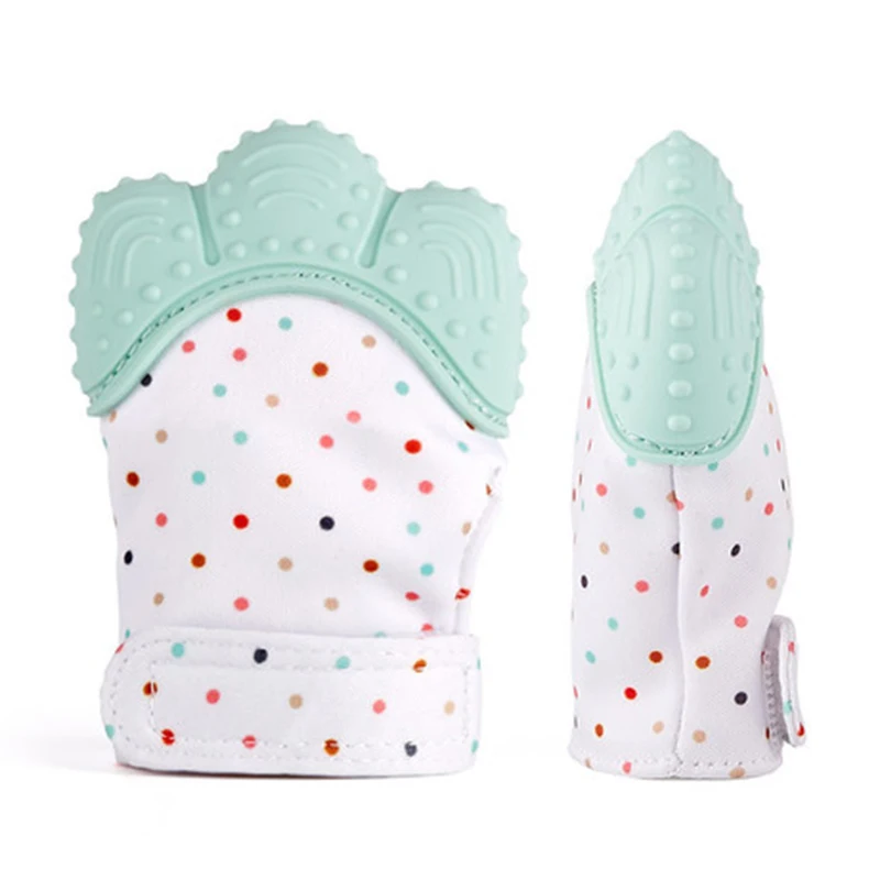 

1PCS Baby Silicone Mitts Teething Mitten Glove Candy Wrapper Teethers Toy Gifts Newborn Silicone Palm Nursing Mittens Teether