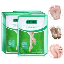 EFERO 2 пары = 4 шт отшелушивающая маска для ног мертвой кожи кутикулы для пятки маска "пяточки младенца" носки для педикюра отшелушивающие носки