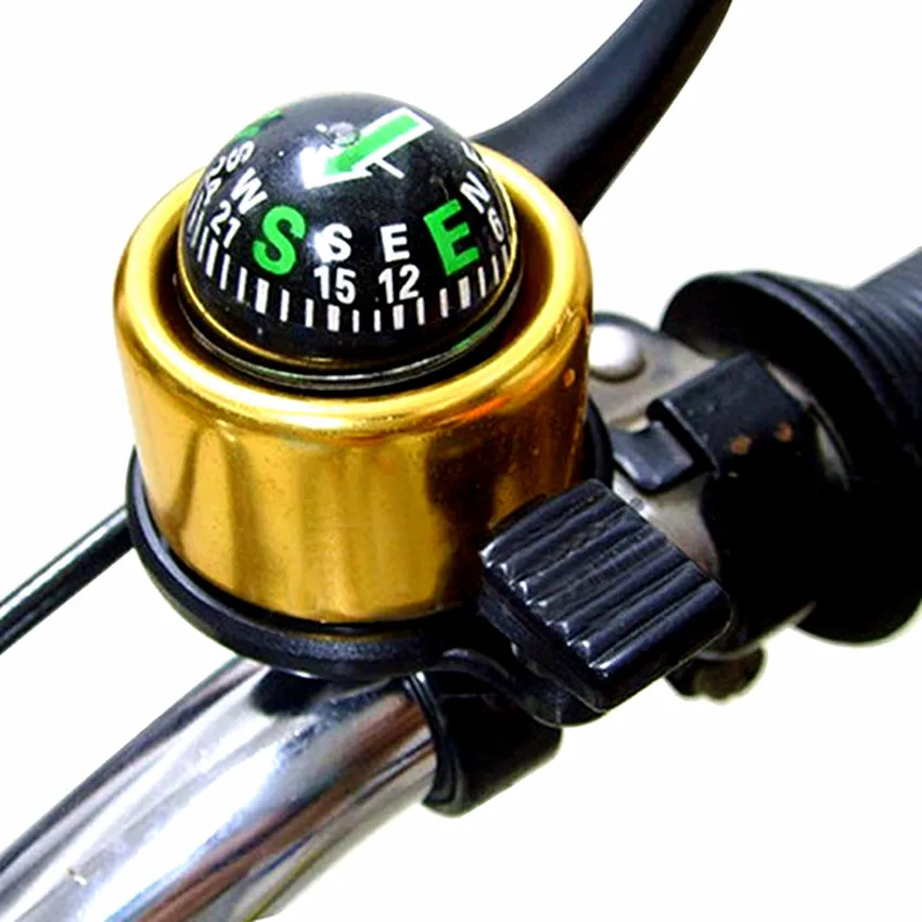 Aluminum Alloy Bike Bells Cycling Ring Outdoor Mountain Bike Compass