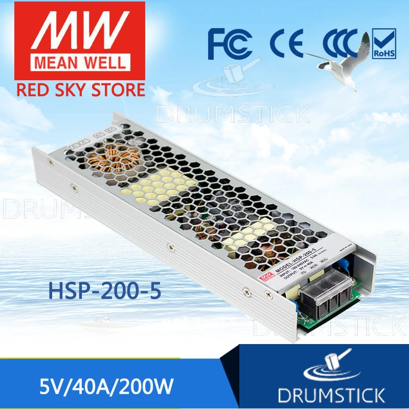 Специальное предложение означает хорошо HSP-200-5 5 в 40 А meanwell HSP-200 В 200 Вт Один выход с