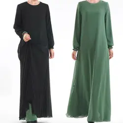 Abaya платье в пол Ropa Arabe Mujer исламское мусульманское женское платье jilbaw Femme Musulman хиджаб Восточный халат из марокена Morrocan платье