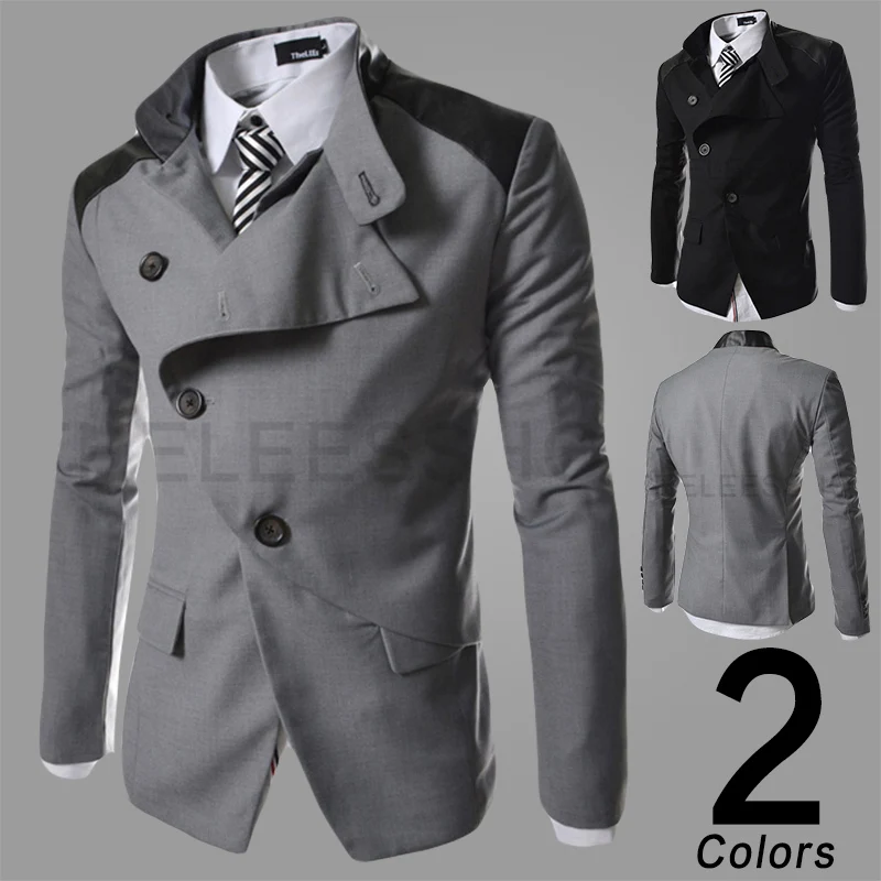 

Formal Fashion Blazer 2017 Men Business Slim Fit Brand Design Male Casual Suit Jacket Free shipping