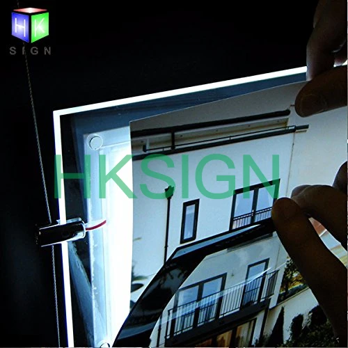 A4 портретный дисплей для окна, офиса, Led, акриловая магнитная фоторамка, световой знак коробки, держатель(3 шт., A4, колонка