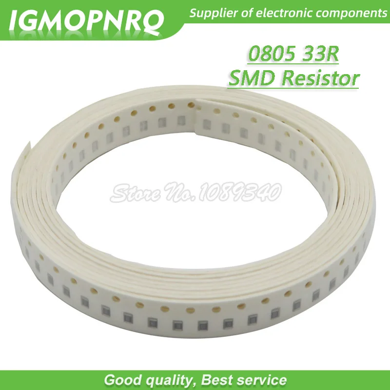 

300 шт. 0805 SMD резистор 33 Ом чиповый резистор 1/8 Вт 33R Ом 0805-33R