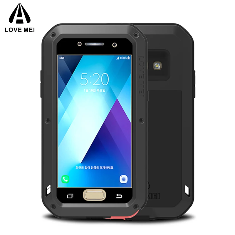 

LOVE MEI Aluminum Metal Case For Samsung Galaxy A3 2017 Cover Armor Shockproof Life Waterproof Case For Galaxy A3 2017 A320 Capa