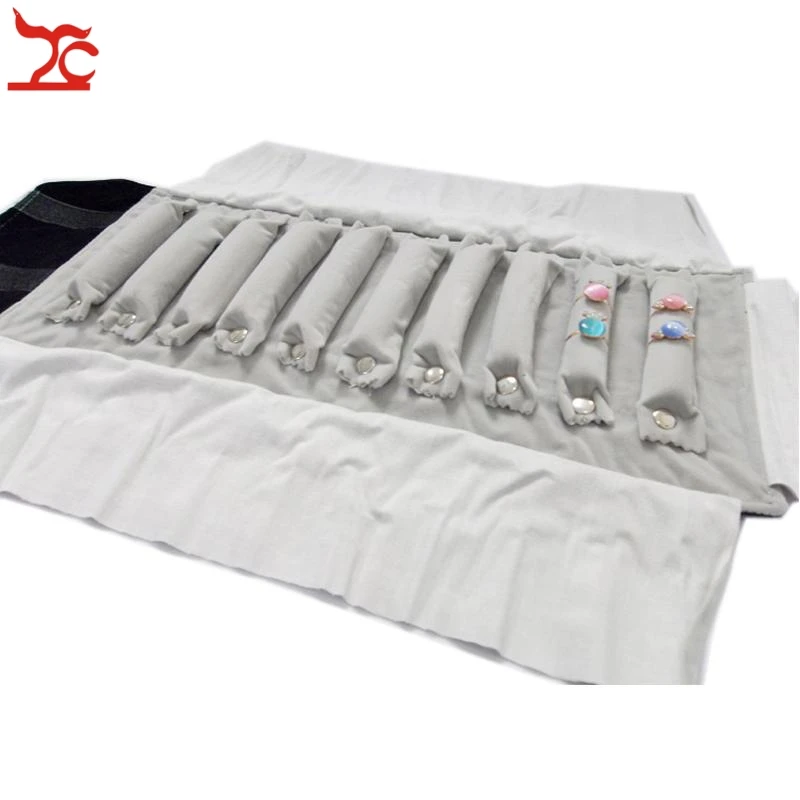 Newest Jewelry Bag Roll Holder for Ring Storage Organizer Personalized Fashion Jewelry Carrying Case Free shipping