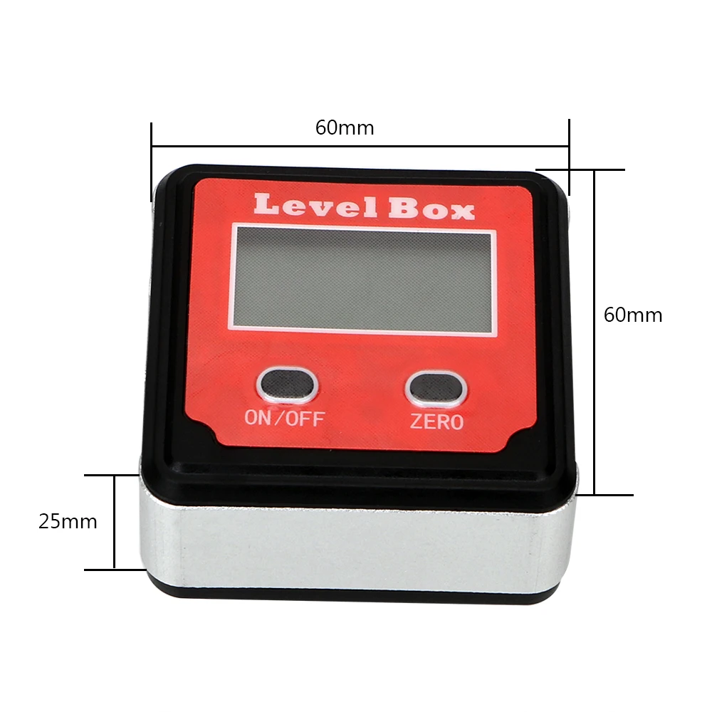 DIYWORK уровень инклинометра коробка цифровой угломер уровень коробка точность цифровой транспортир с магнитной основой