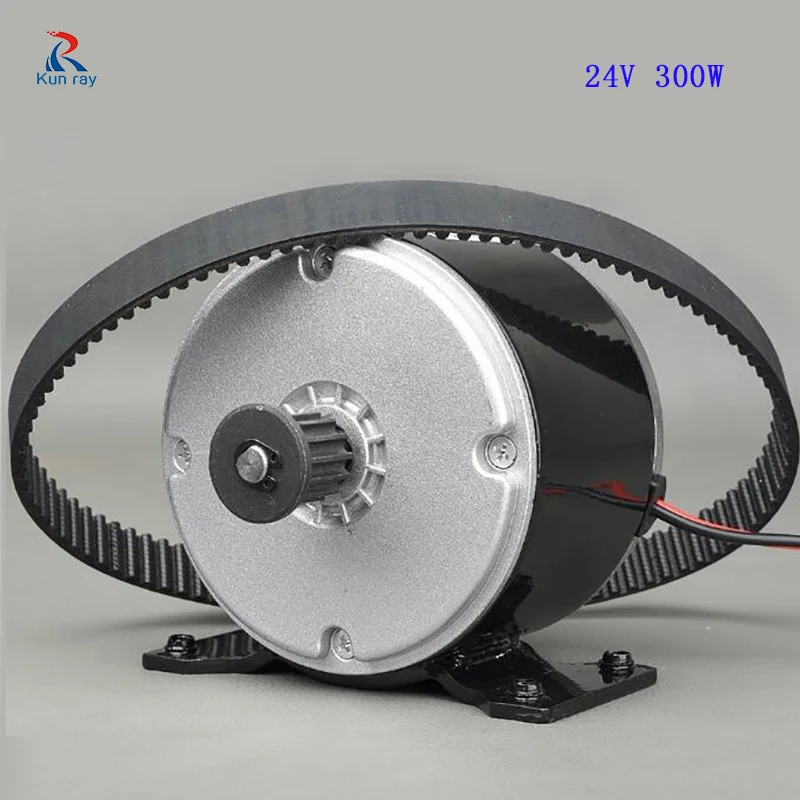 Motor para Scooter Elétrico com Polia Correia do Motor de Alta Motor de Scooter Ebike do Motor 24 v 300 w My1016 Escovado da Velocidade Kits
