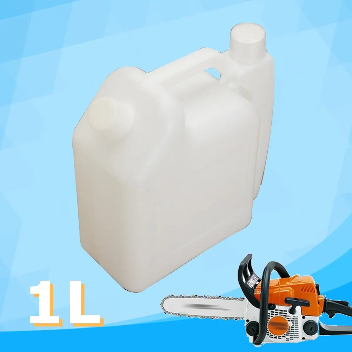 

1L Oil Petrol Fuel Mixing Bottle Tank 2 Stroke for Chainsaw Trimmers Graden Tool Part