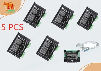 

5 Axis Wantai Stepper Motor Driver DQ545MA for 4.5A/50V/128Microstep , Higher Performance,matching Nema 23 & Nema 34 motor