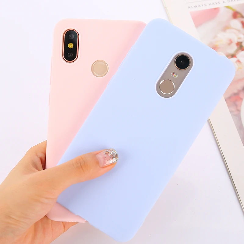 Цветной ТПУ силиконовый чехол для Xiaomi Redmi Note 6 5 7 Pro Redmi 7 6 Pro 6A 5 Plus матовый чехол для Xiaomi Mi 9 SE Mi 8 Lite Mi A2 A1